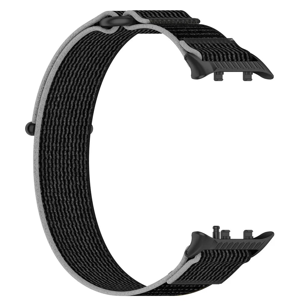 For Huawei Watch D2 Nylon Watch Band Replacement Strap Wristband - Black / Grey - 2