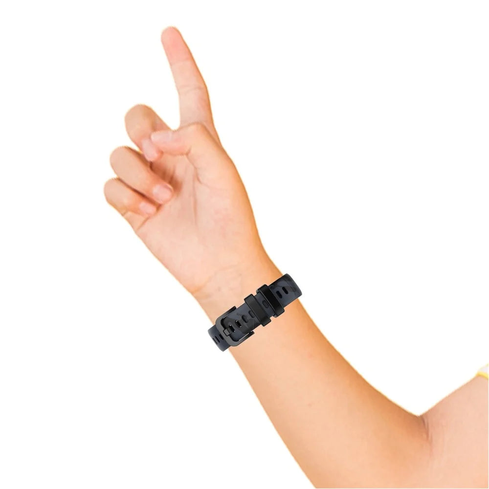 For GarminFit RJ3 / Garmin Vivofit JR3 Pattern Printing Silicone Smart Watch Band Wrist Strap Replacement - Camouflage Grey - 6