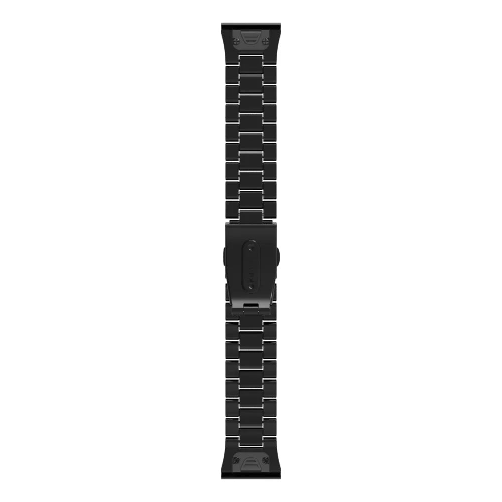 QuickFit 26mm Watch Band For Garmin Fenix 7X Pro 51mm  /  7X  /  6X Pro  /  6X Plastic Three-Bead Wrist Strap - Black - 6