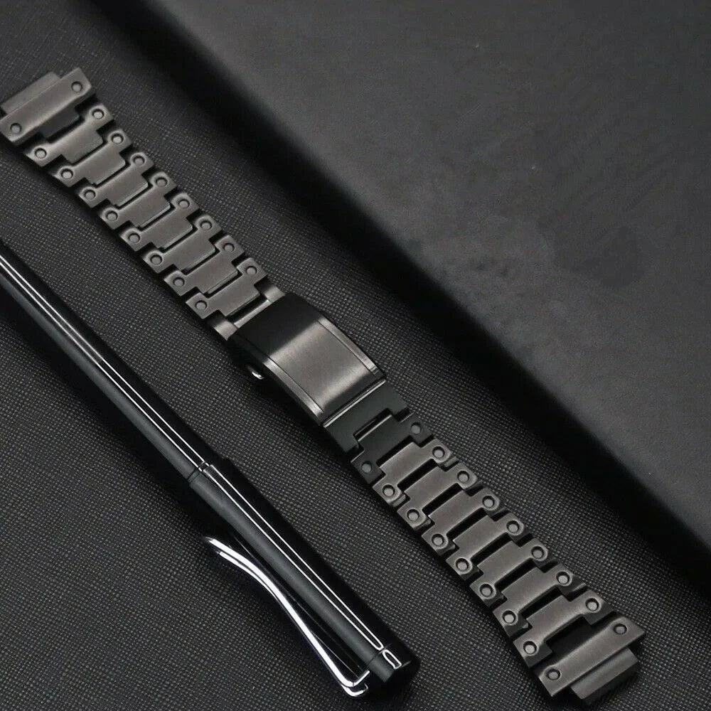 Metal Watch Band Replacement for Casio G-SHOCK GW-5000/5035/DW5600/GW-M5610 - Black - 3