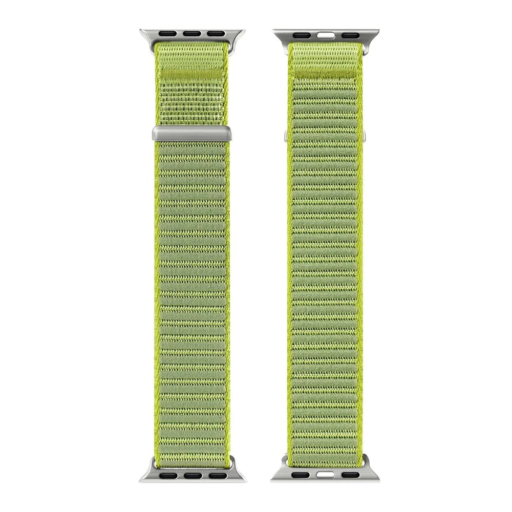 DUX DUCIS YE Series Watch Band For Apple Watch Series 11 10 42mm / 9 8 7 41mm / SE3 SE2 SE 6 5 4 40mm / 3 2 1 38mm Nylon Braided Loop Wrist Strap - Green - 2
