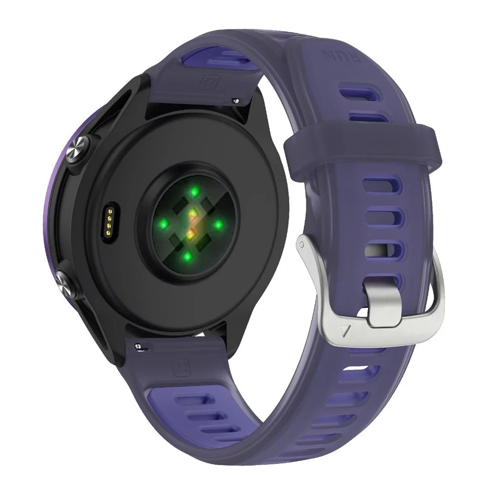 18mm Silicone Watch Band for Huawei Watch GT 5 41mm  /  GT 4 41mm  /  Garmin Venu 3S Transparent Wrist Strap - Purple - 1