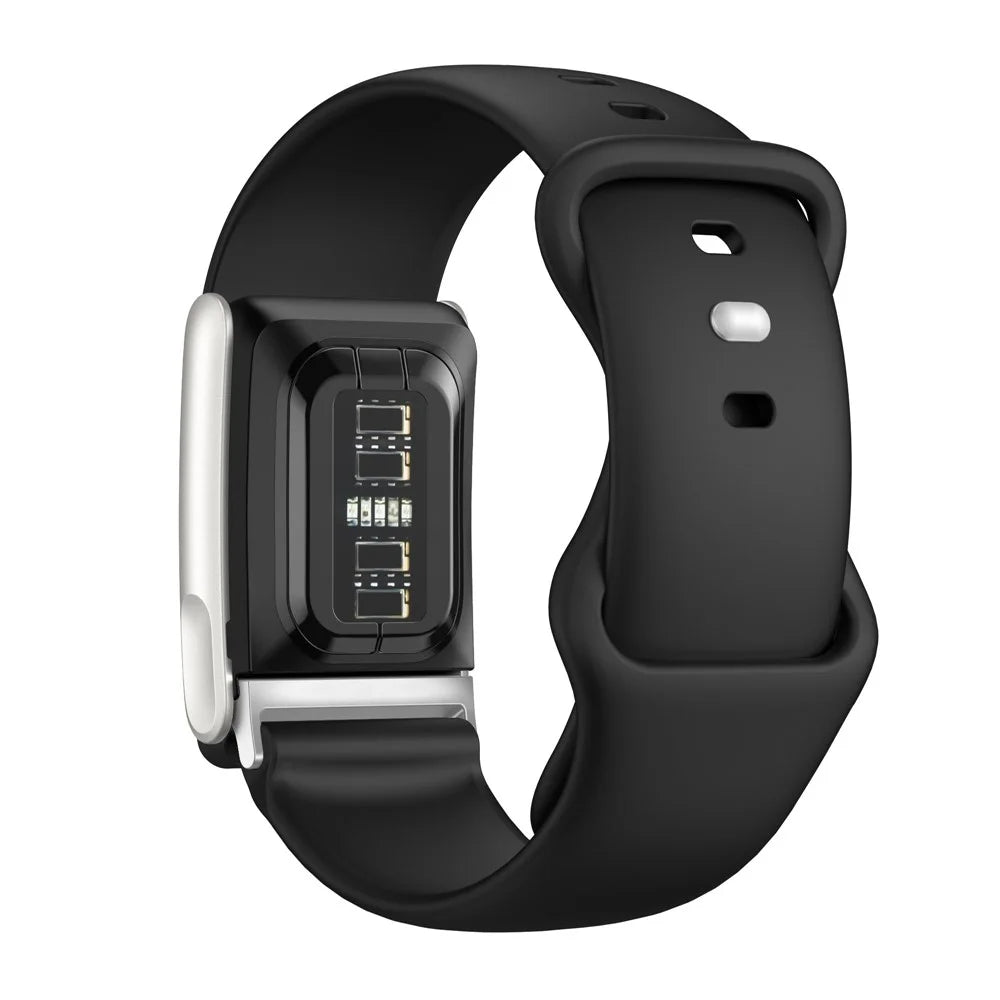 For WHOOP 5.0 LIFE MG Replacement Strap Smart Fitness Solid Color Silicone Wristband - Black - 2