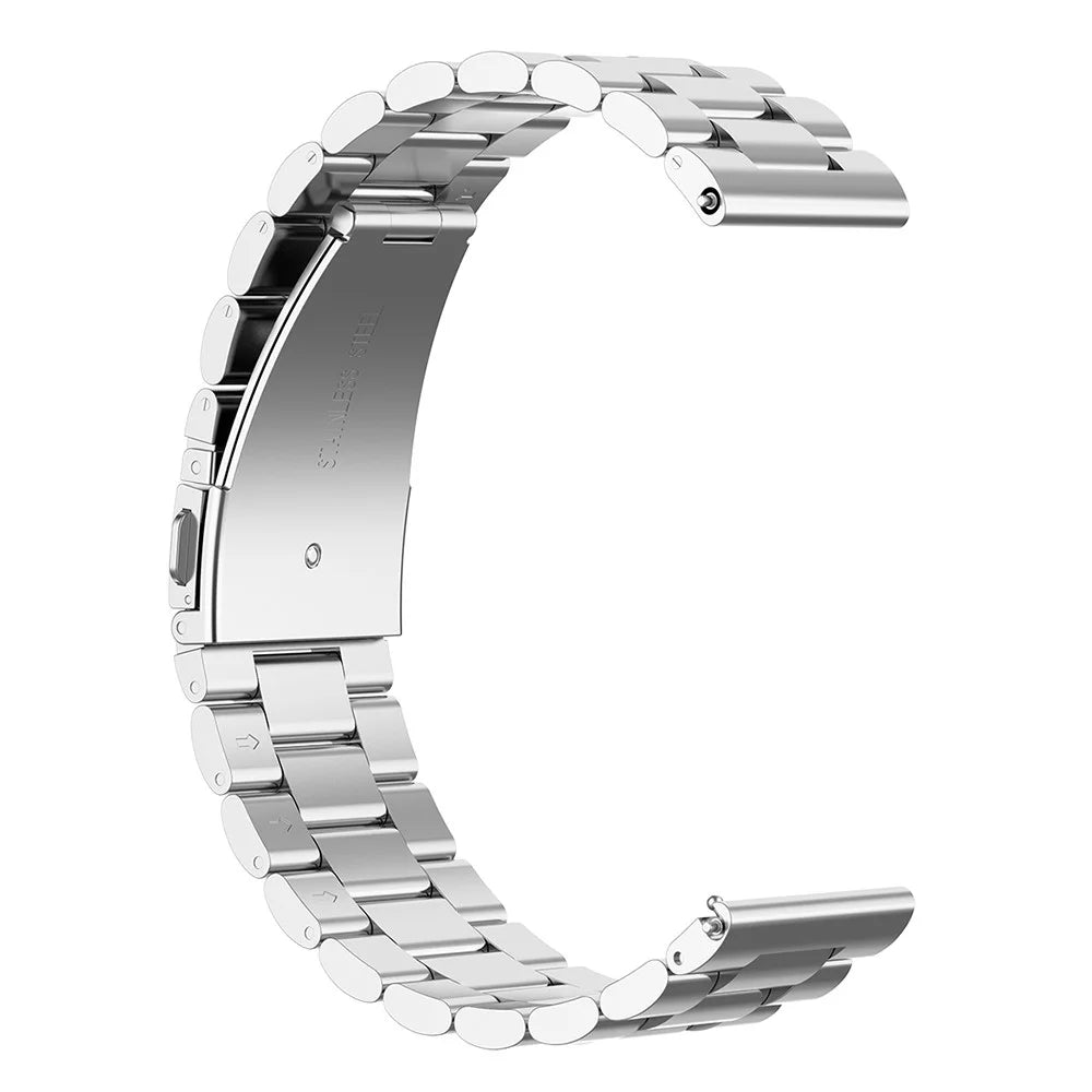 Stainless Steel 3 Beads Replacement Wrist Strap Watchband 22mm for Huawei Watch 3/Watch 3 Pro - Silver - 1