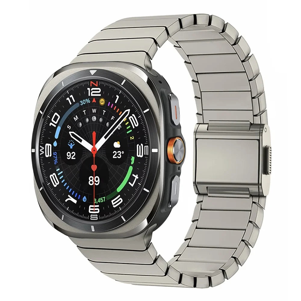 Titanium Alloy Watch Band for Samsung Galaxy Watch8 Classic 46mm / Watch8 44mm / 40mm Wrist Strap - Titanium - 2