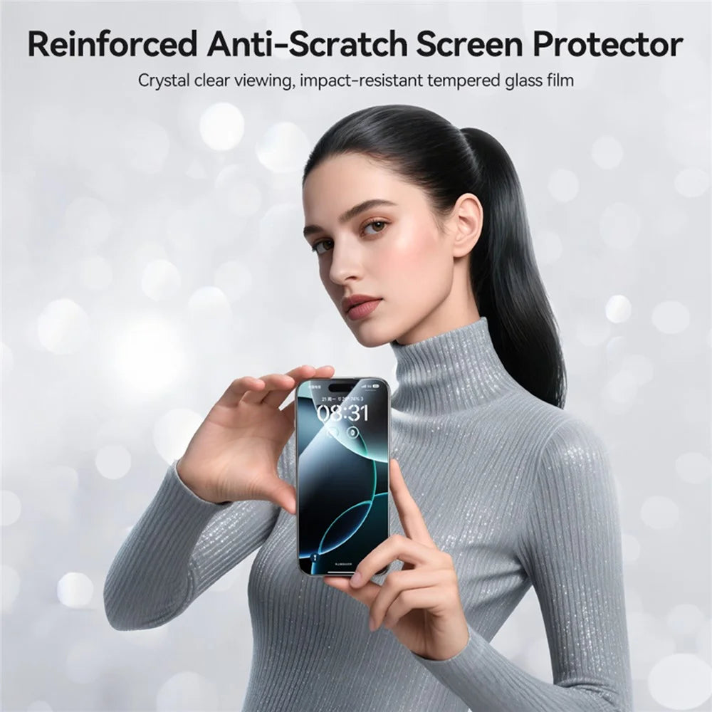 JOYROOM JR-MQS0570 For iPhone Air Screen Protector Silk Printing 2.5D High Aluminium-Silicon Glass Clear Film - 2