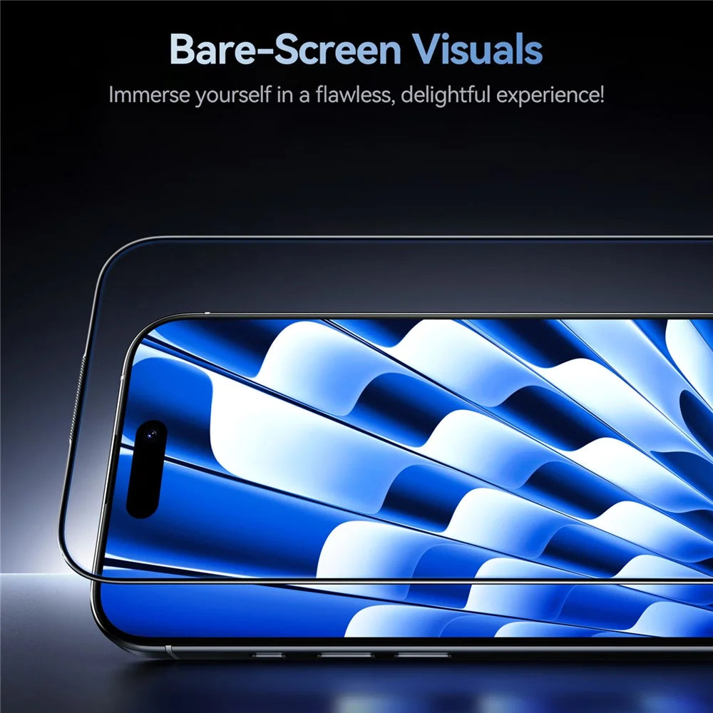 JOYROOM JR-MQS0570 For iPhone Air Screen Protector Silk Printing 2.5D High Aluminium-Silicon Glass Clear Film - 5