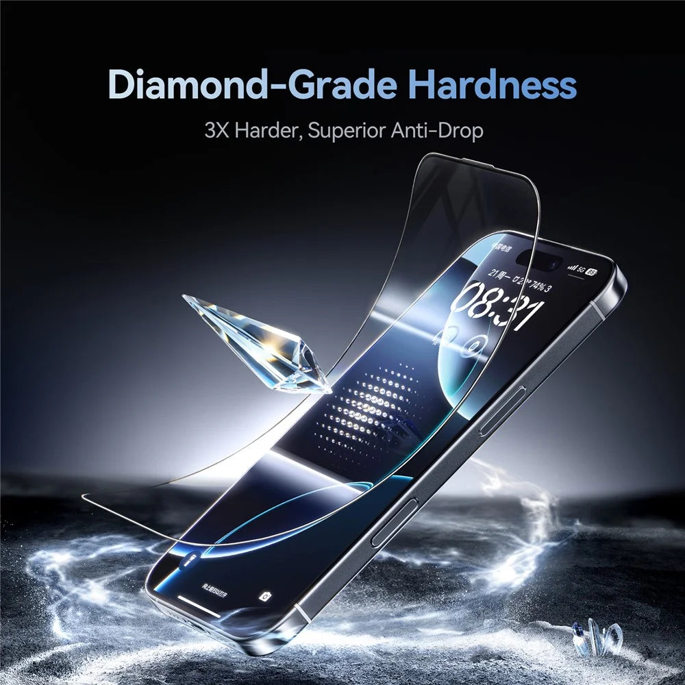 JOYROOM JR-MQS0570 For iPhone Air Screen Protector Silk Printing 2.5D High Aluminium-Silicon Glass Clear Film - 7