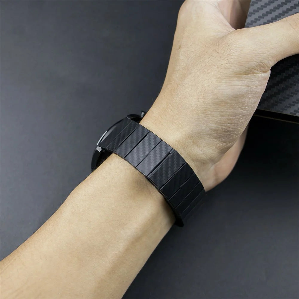 20mm Carbon Fiber Watch Band for Garmin Venu 2 Plus / Venu / Venu Sq 2 / Venu Sq Magnetic Wrist Strap - Blue - 6