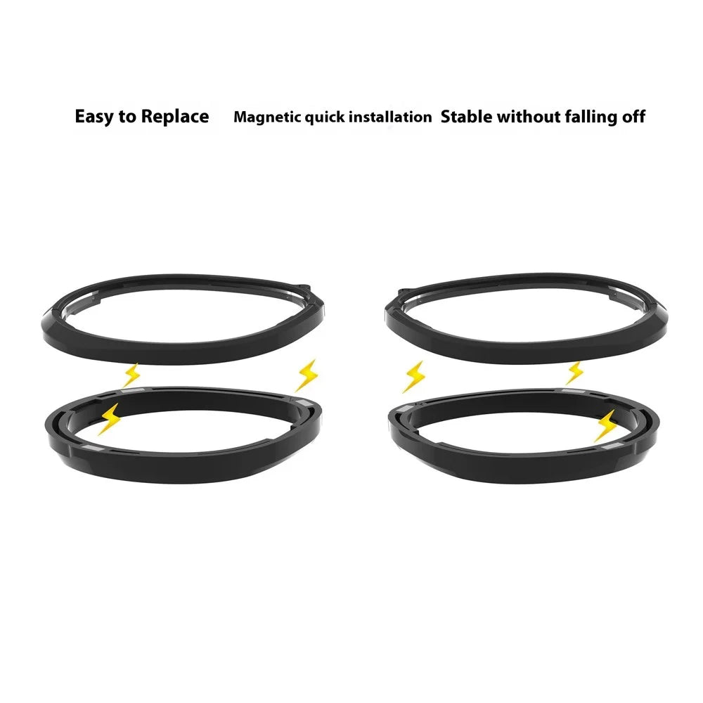1 Pair For Meta Quest 3S VR Glasses Myopia Lens Magnetic PC Frame Resin Lens, -6.25 D to -10.00 D Myopia - High Definition - 4