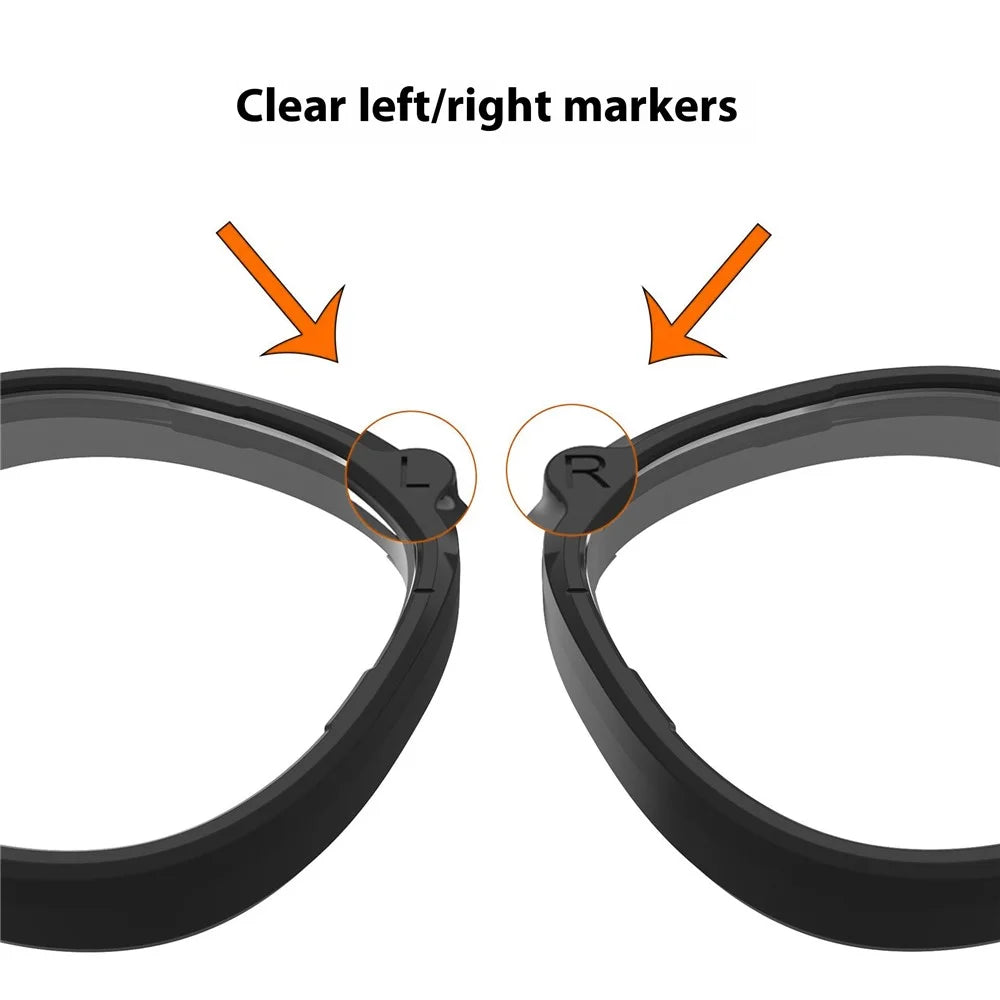 1 Pair For Meta Quest 3S VR Glasses Myopia Lens Magnetic PC Frame Resin Lens, -6.25 D to -10.00 D Myopia - High Definition - 5