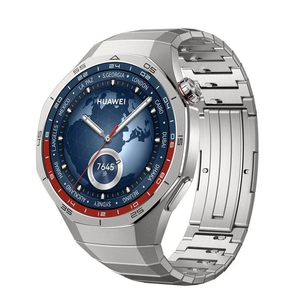 For Huawei Watch GT 6 46mm Stainless Steel Watch Strap 1-Bead Replacement Wrist Band - Silver - 2