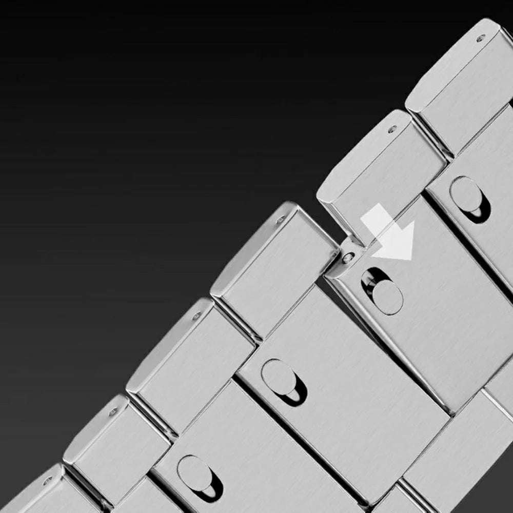 26mm Strap for Garmin Fenix 8 51mm / Enduro 3 / Enduro 2 Three-Link Titanium Alloy Watch Band - Silver - 6