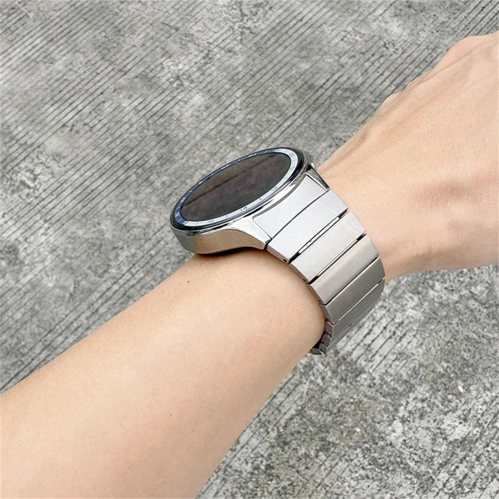 For Oppo Watch X  /  X2 Wrist Band Titanium Alloy 1-Bead Watch Strap with Folding Clasp - Silver - 6