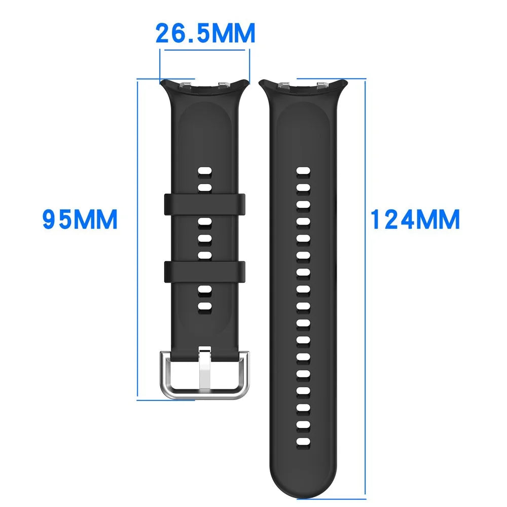 Silicone Watch Band for Honor Watch GS 5 / Watch Fit Elegant Edition / Watch Fit Vitality Edition Sport Strap - Black - 5