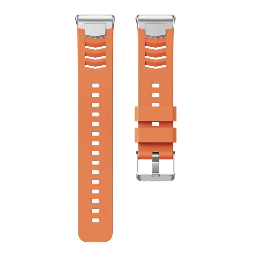 Silicone Strap for Huawei Band 11 Pro NFC / 11 NFC / 11 Pro / 11 Diamond-shaped Breathable Watch Band with Metal Connector - Orange - 1