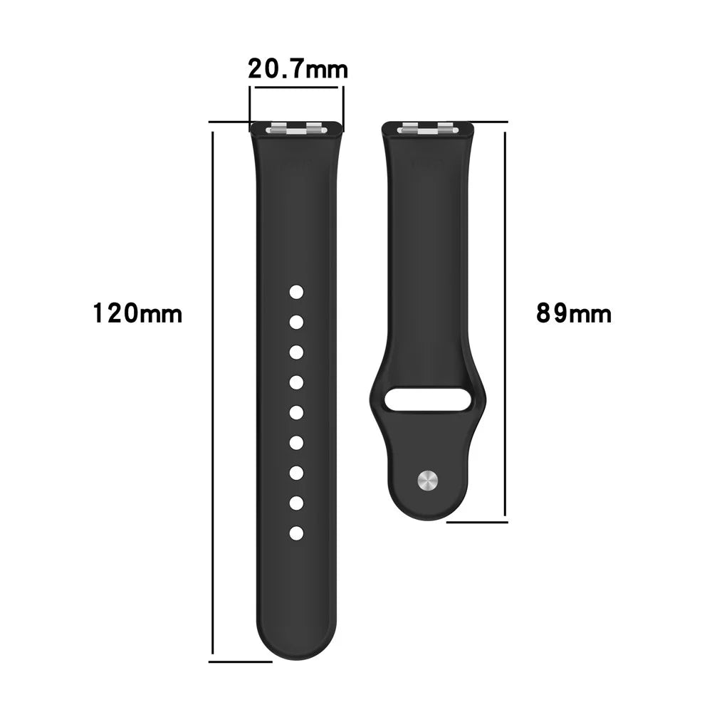 Silicone Strap for Huawei Band 11 / 11 Pro / 11 NFC / 11 Pro NFC Metal Buckle Sport Watch Band Replacement - Black - 6