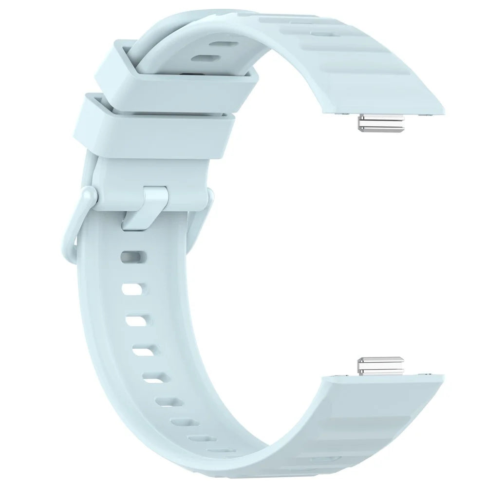 Silicone Strap for Huawei Watch Fit 5 / Fit 5 Pro / Fit 4 / Fit 4 Pro / Fit 3 , Sport Band Adjustable Wristband - Baby Blue - 3