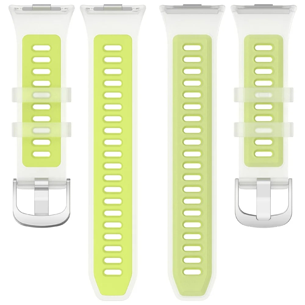Strap for Xiaomi Smart Band 10 Pro / 9 Pro / 8 Pro / Redmi Watch 6 / 5 / 4 Jelly Translucent Silicone Sports Band Breathable Wristband - Transparent Lime - 5