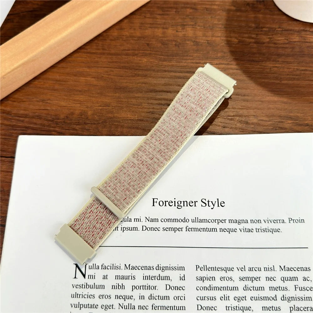 18mm Nylon Sport Loop Band for Huawei Watch GT 6 41mm / GT 5 41mm / GT 4 41mm Magic Tape Watch Strap - Sakura - 4