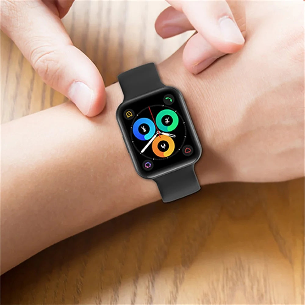 26mm Silicone Watch Bands Quick Release Replacement Straps for Meizu Watch - Black - 5