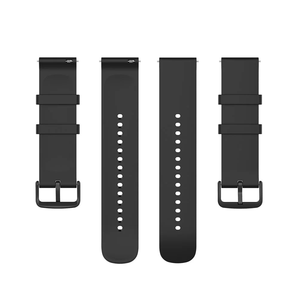 20mm Soft Silicone Smart Watch Band Replacement Adjustable Watch Straps for Huami Amazfit GTS 3 - Black - 5