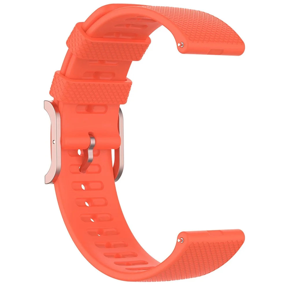 For Polar Ignite/Ignite2/Unite/Pacer Silicone Watch Strap Dots Design Square Buckle Wrist Band Replacement 20mm - Orange - 4
