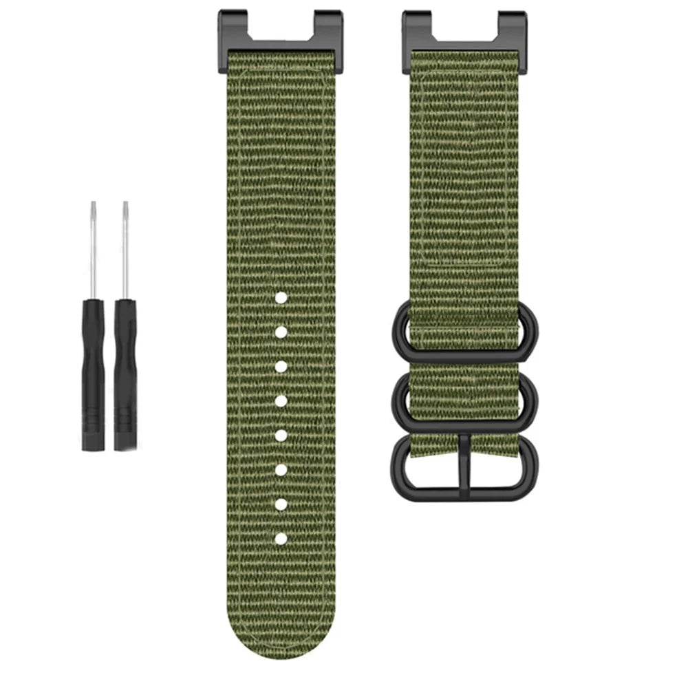 For Huami Amazfit T-Rex  /  T-Rex Pro  /  Ares Watch Strap with Buckle Nylon Watch Band Universal 22mm Quick Release Watchband - Green - 4
