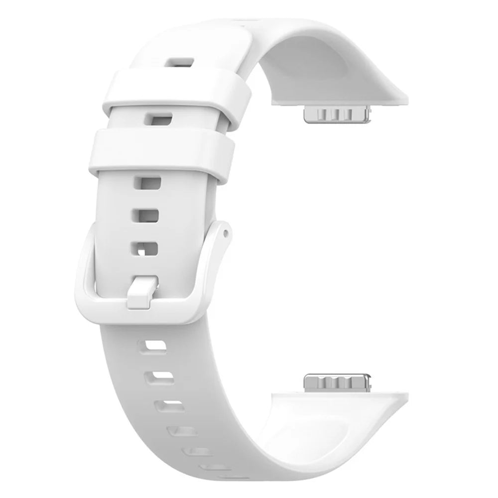 For Huawei Watch Fit 2 Strap Waterproof Silicone Watch Band - White - 3