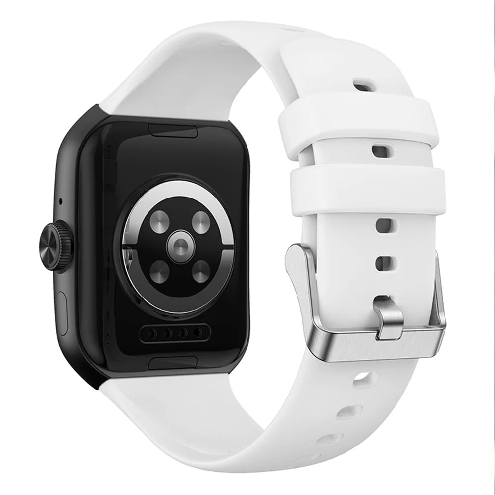 For Oppo Watch 3 Pro Smart Watch Band Soft Skin-friendly Silicone Replacement Strap Wristband - White - 1