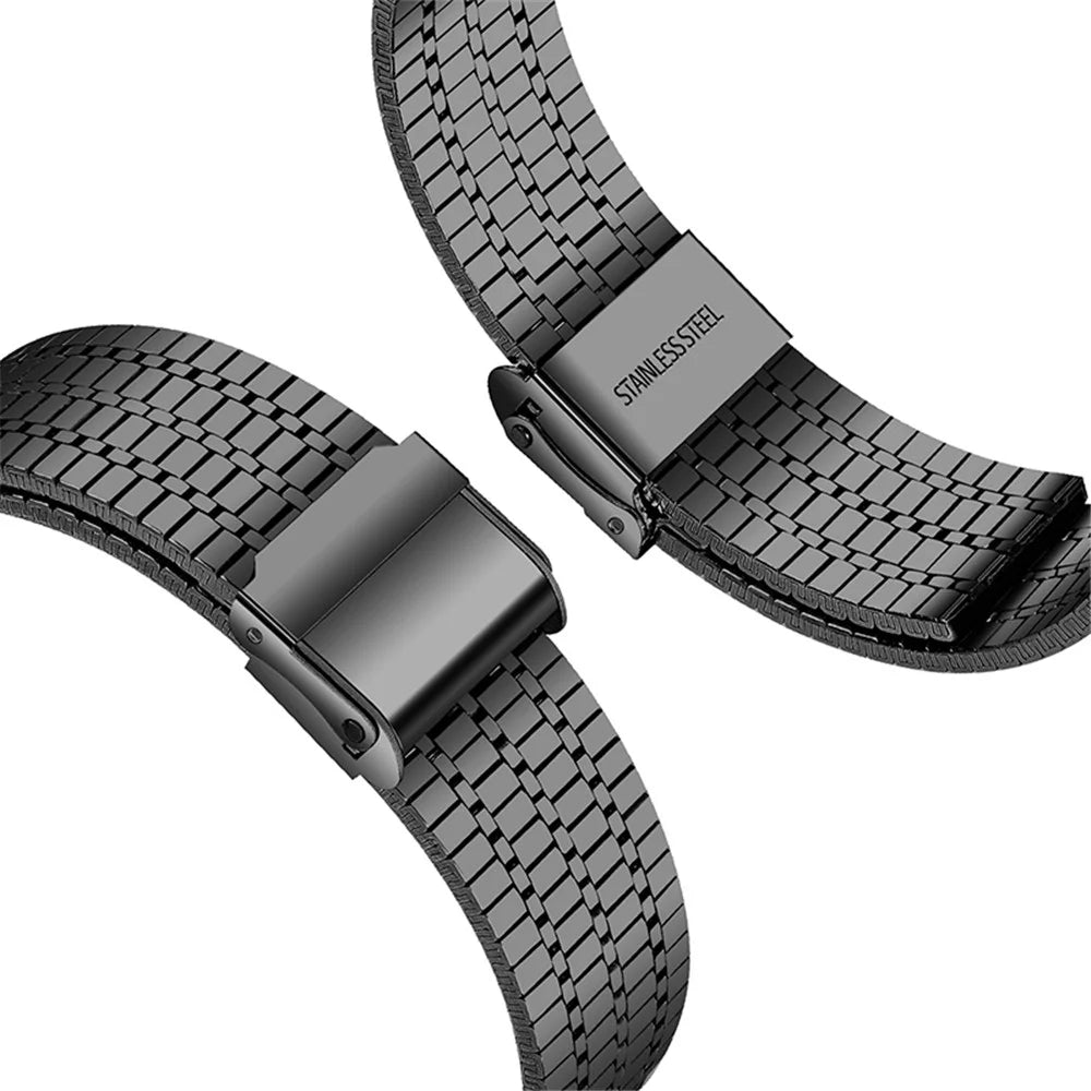 Metal Watch Strap for Google Pixel Watch 4 41mm / Watch 3 41mm / Watch 2 / Watch Dual Buckle Design Watch Band - Black - 3