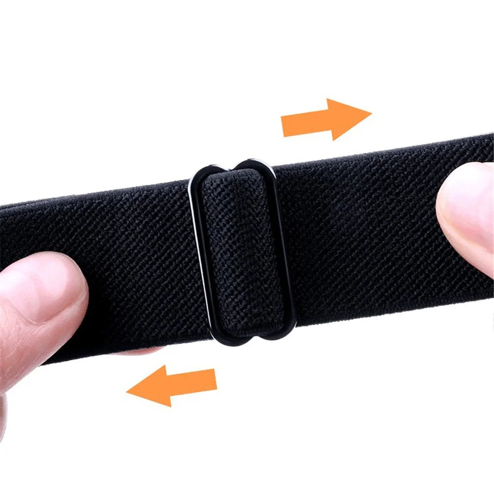For Huawei Band 8 / Band 8 NFC / Band 9 / Band 9 NFC Bohemian Style Elastic Nylon Smartwatch Strap Watch Band Replacement - Pink / Orange - 5