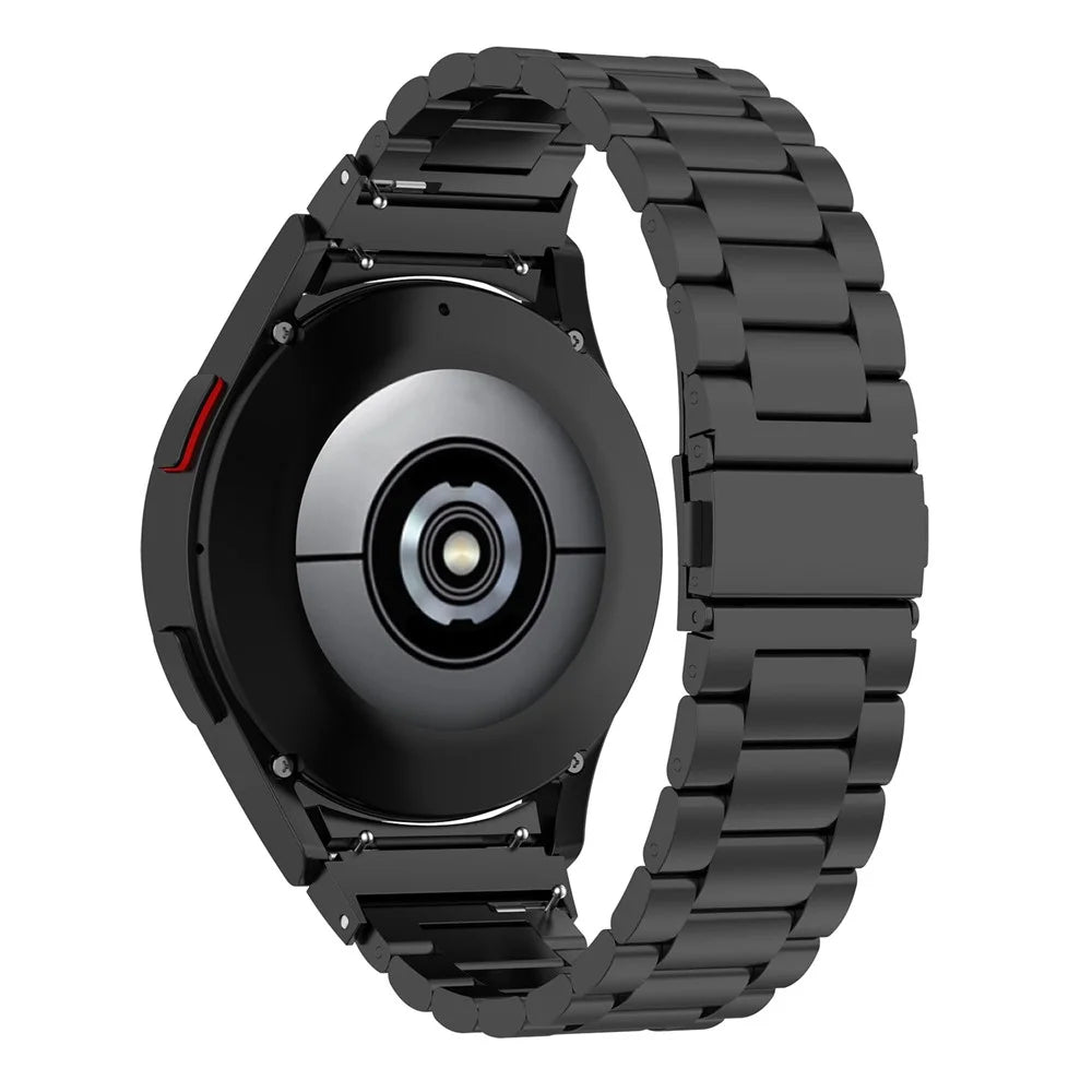 Stainless Steel Band for Samsung Galaxy Watch6 / Watch6 Classic / Watch 5 / Watch4 3-Bead Watch Strap - Black - 1