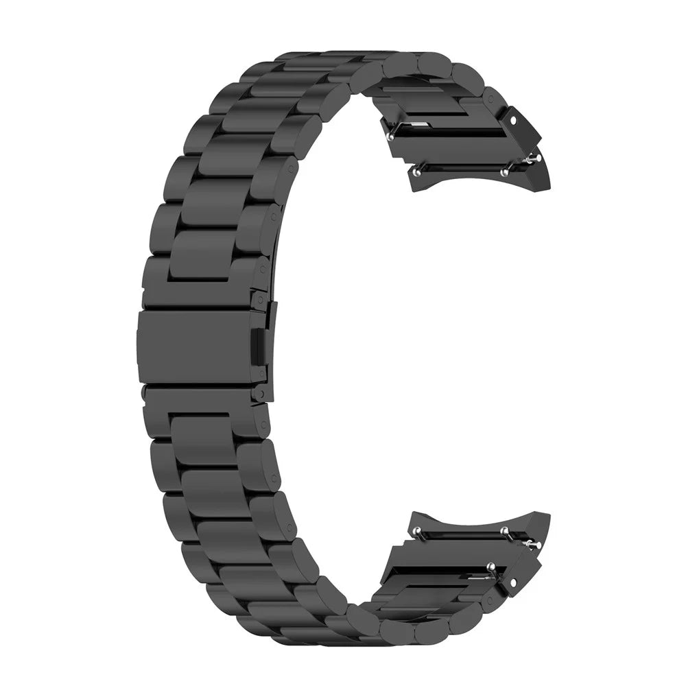Stainless Steel Band for Samsung Galaxy Watch6 / Watch6 Classic / Watch 5 / Watch4 3-Bead Watch Strap - Black - 2