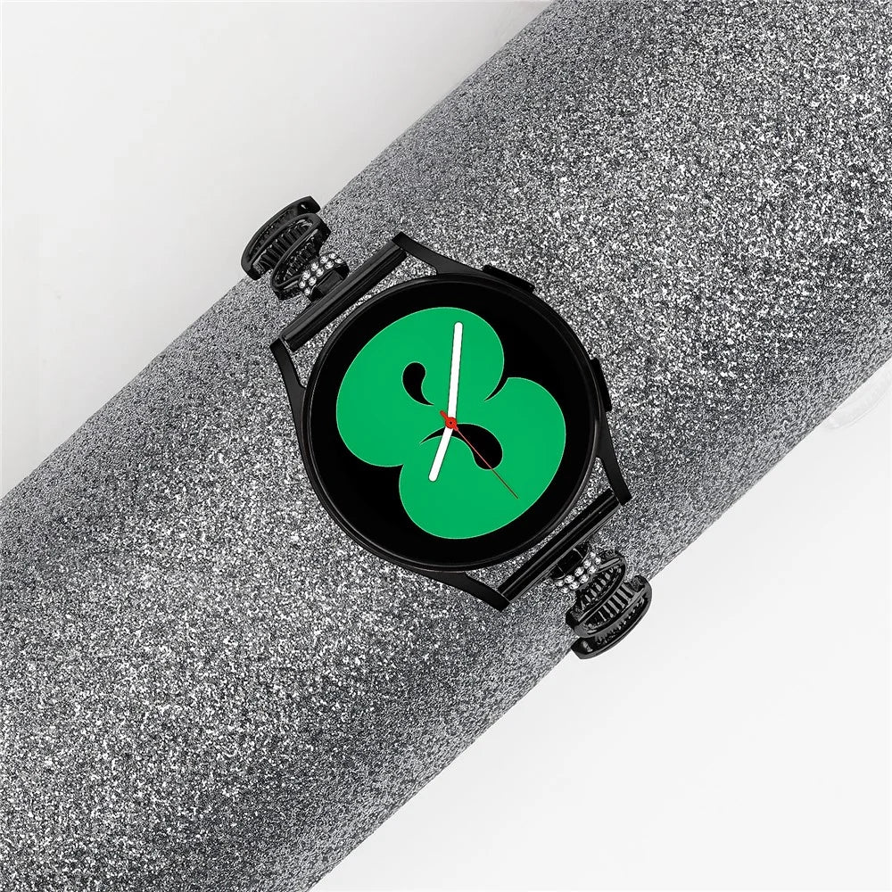 For Samsung Galaxy Watch6 40mm / 44mm / Watch6 Classic 43mm Watch Band 20mm Alloy Bracelet Strap - Black - 5