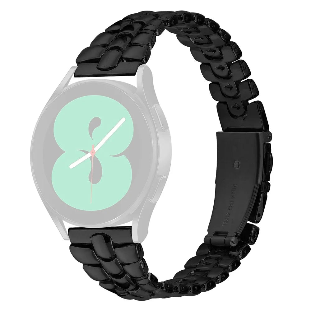 For Huami Amazfit Cheetah Pro Stainless Steel Wrist Strap 20mm Smart Watch Band - Black - 1
