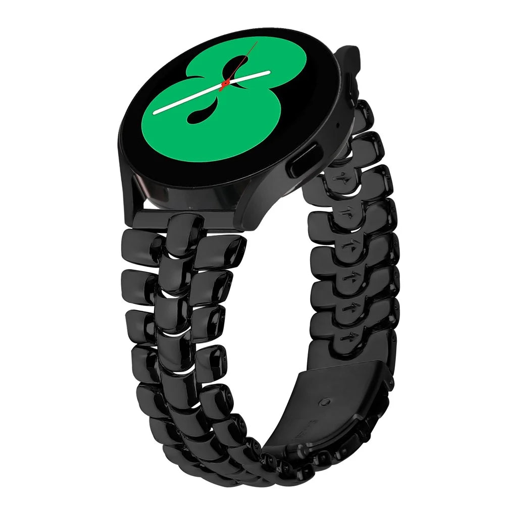 For Huami Amazfit Cheetah Pro Stainless Steel Wrist Strap 20mm Smart Watch Band - Black - 2