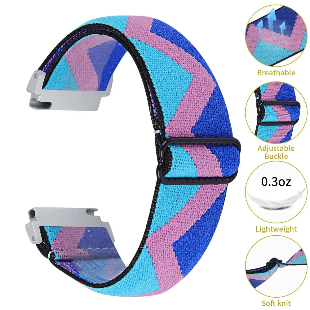 For Huawei Watch 4 Pro / Watch GT 3 / 2 46mm Nylon Watch Band 22mm Quick Release Replacement Elastic Watch Strap - 1# - 3