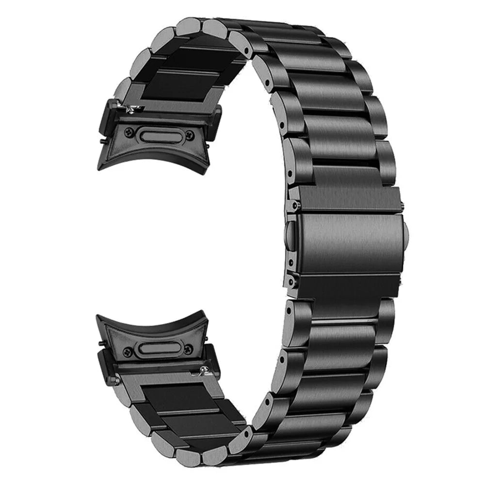 For Samsung Galaxy Watch6 / Watch6 Classic Stainless Steel Wrist Strap Quick Release Connector Metal Watch Band, Black - 3