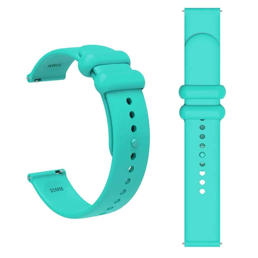 For Garmin Venu 3S / Forerunner 265S Watch Strap 18mm Silicone Replacement Watch Bands - Mint Green - 1