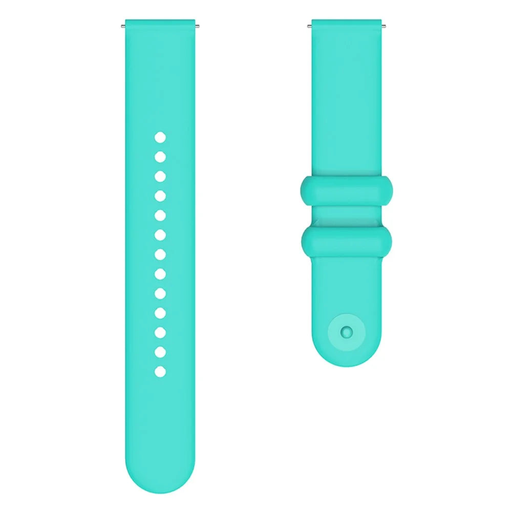 For Garmin Venu 3S / Forerunner 265S Watch Strap 18mm Silicone Replacement Watch Bands - Mint Green - 3