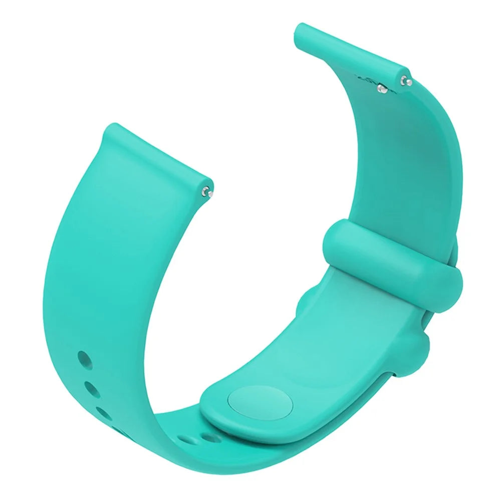 For Garmin Venu 3S / Forerunner 265S Watch Strap 18mm Silicone Replacement Watch Bands - Mint Green - 4