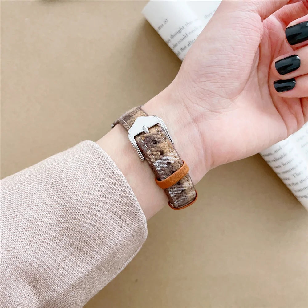 For Apple Watch Ultra 3 2 1 49mm / Series 11 10 46mm / 9 8 7 45mm / SE3 SE2 SE 6 5 4 44mm / 3 2 1 42mm Woolen Watchband - Dark Brown - 2
