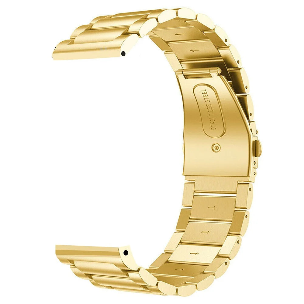 For Garmin Venu 2 / Venu 3 Replacement Wrist Strap 316L Stainless Steel 22mm Smartwatch Band - Gold - 2