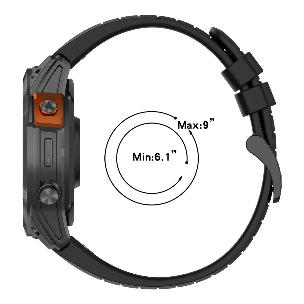 For Garmin Fenix 7 / 7 Pro 47mm / 6 / 6 Pro QuickFit 22mm Watch Band Dual Color Silicone Strap - Olive Green+Black - 5