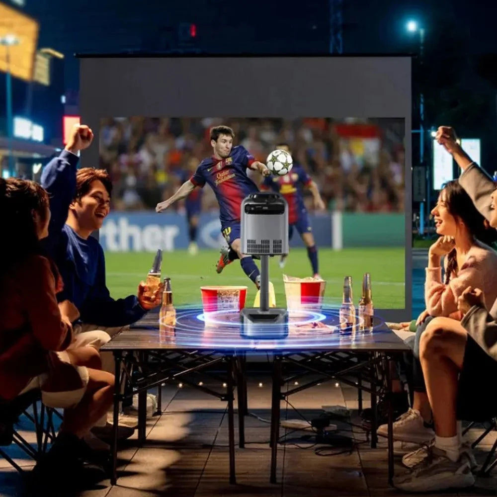 TS-1 Telescopic Stand 4K HD Home Theater Projector EU Plug (without Projection Screen) - 3