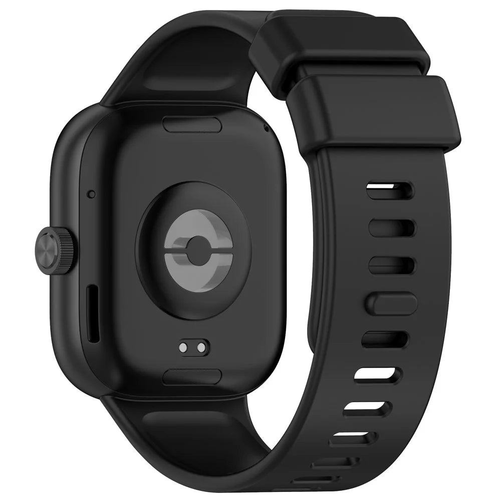 For Xiaomi Redmi Watch 4 / Smart Band 8 Pro Silicone Wrist Strap with Watch Case - Black - 1