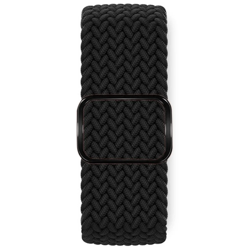 KALEBOL Watch Band For Apple Watch Series 11 10 42mm / 9 8 7 41mm / SE3 SE2 SE 6 5 4 40mm / 3 2 1 38mm Nylon Strap - Black - 3