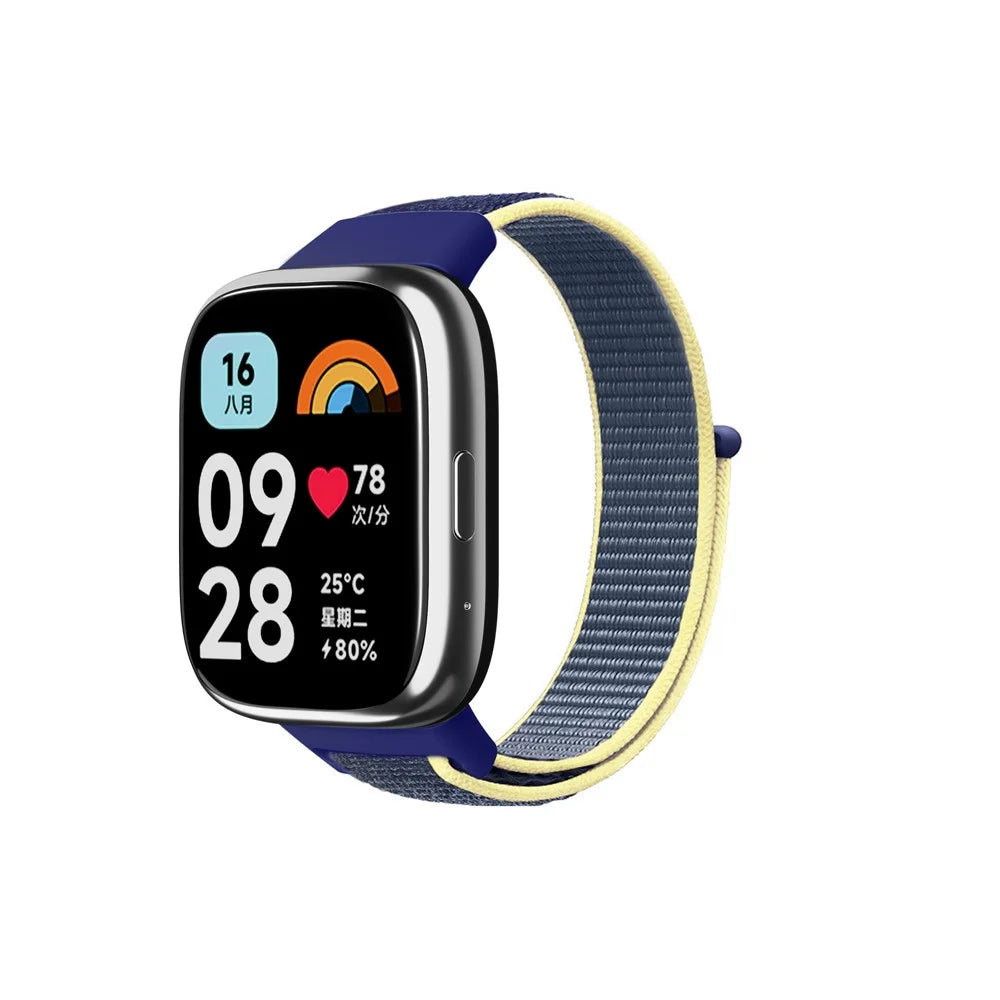 For Xiaomi Redmi Watch 3 Lite / Watch 3 Active Nylon Watch Strap Loop Fastener Replacement Band - Sea Blue - 2
