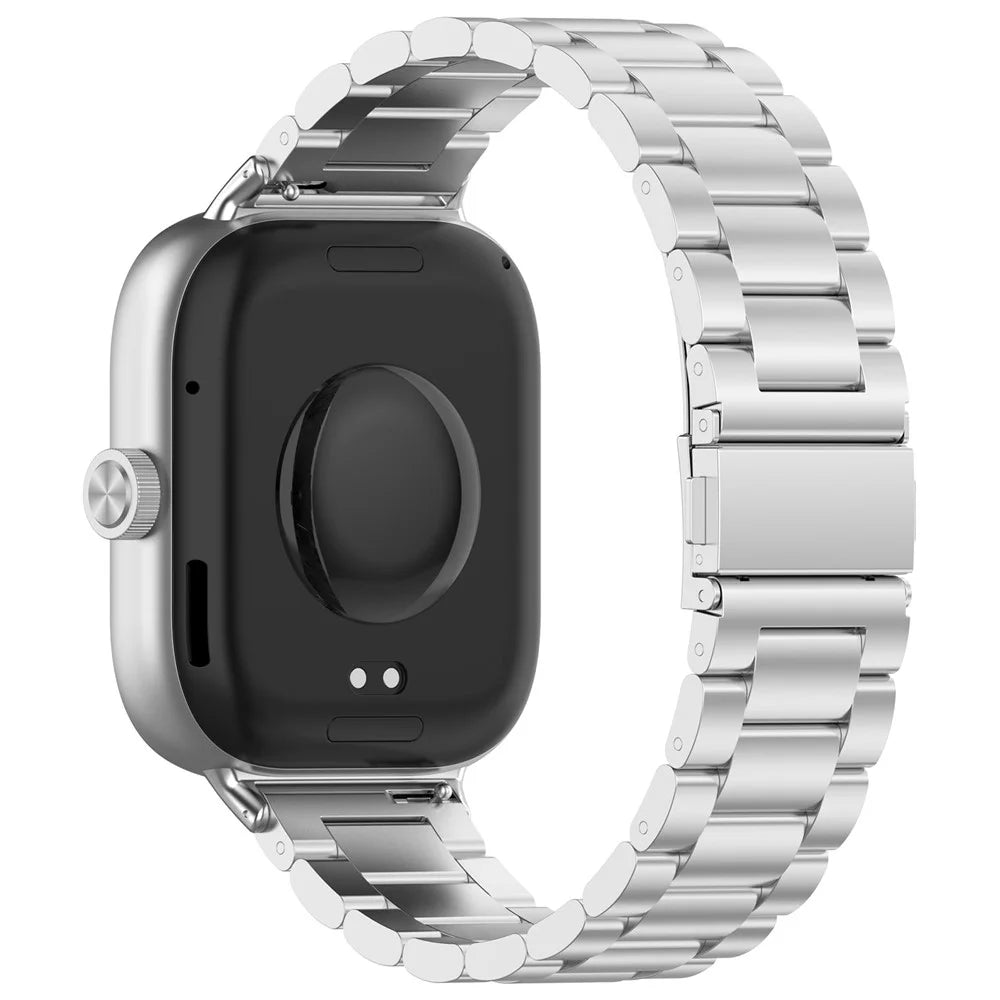 For Xiaomi Smart Band 10 Pro / 9 Pro / 8 Pro / Redmi Watch 6 / 5 / 5 eSIM / 4 Stainless Steel Wrist Band Watch Strap with Buckle - 1